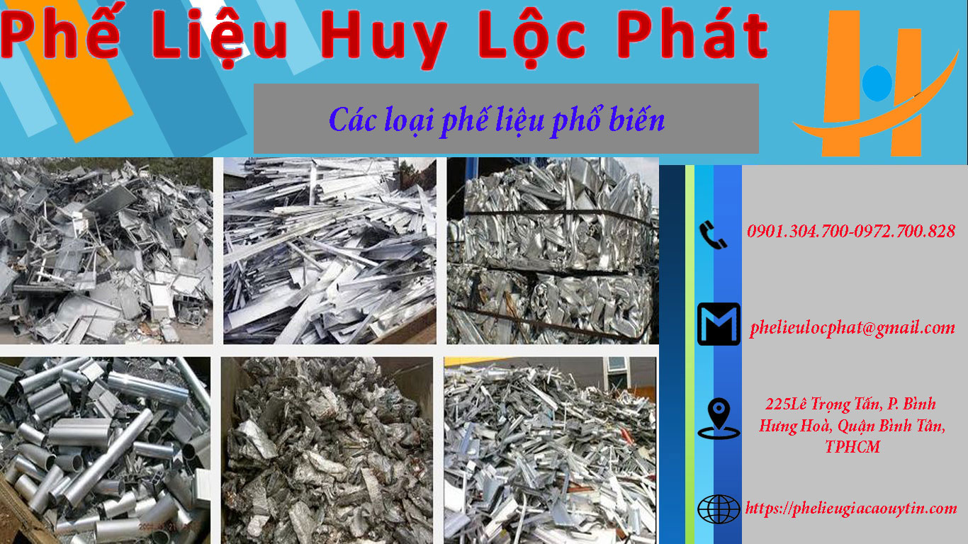 Các loại phế liệu phổ biến mà Huy Lộc Phát thu mua tại Bình Dương