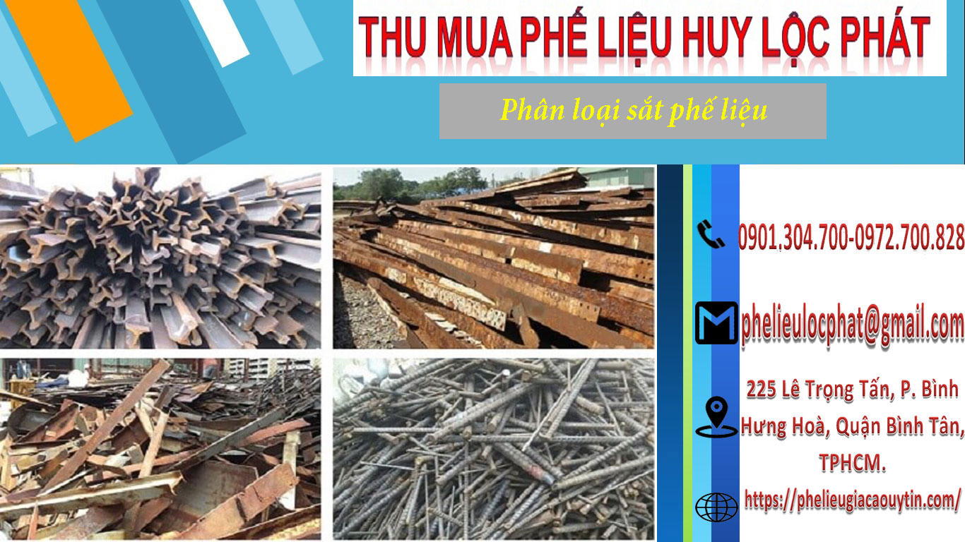 Các loại phế liệu sắt thép được Huy Lộc Phát thu mua nhiều