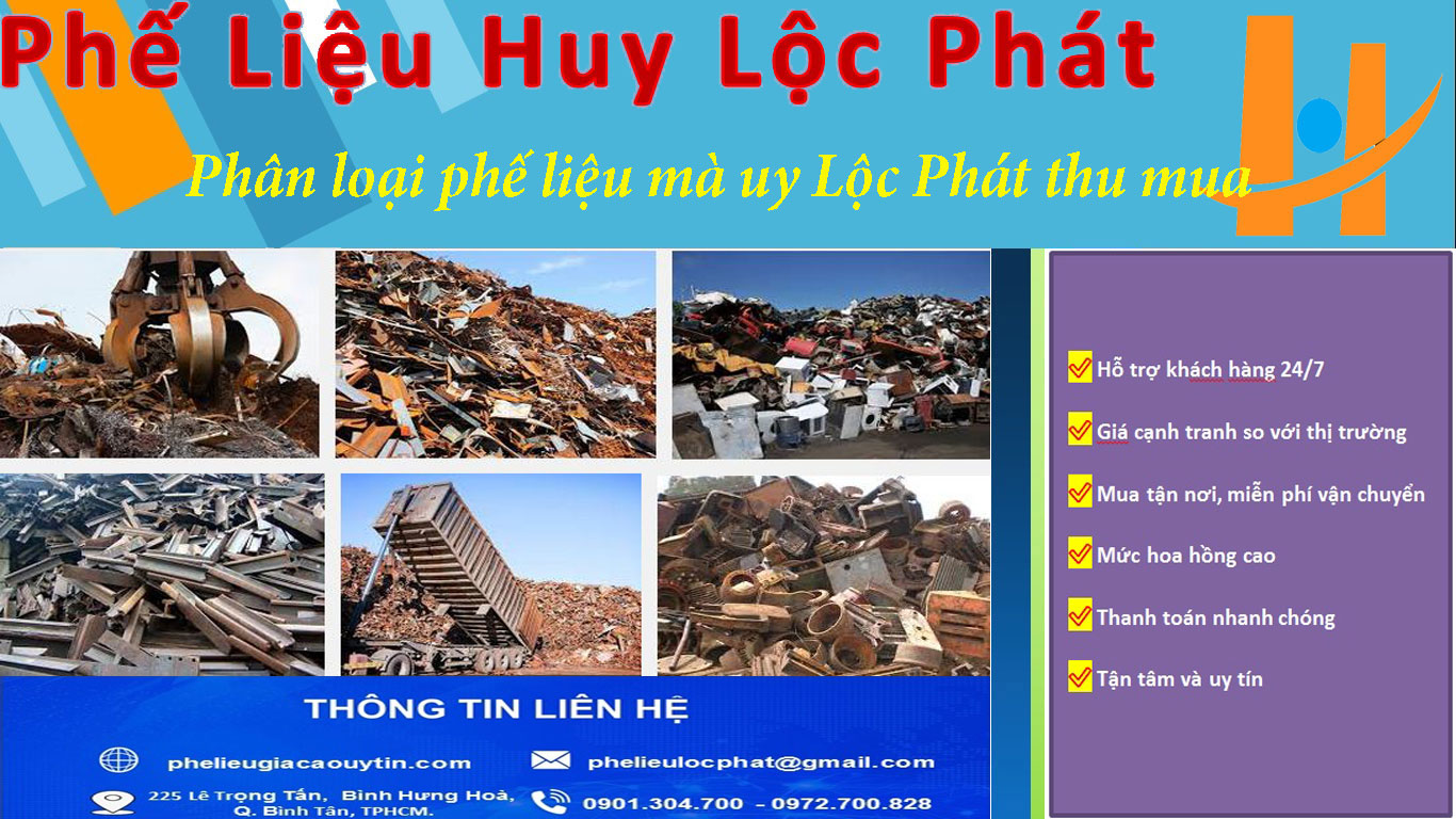 Phân loại phế liệu mà uy Lộc Phát thu mua giá cao tại Hà Nội