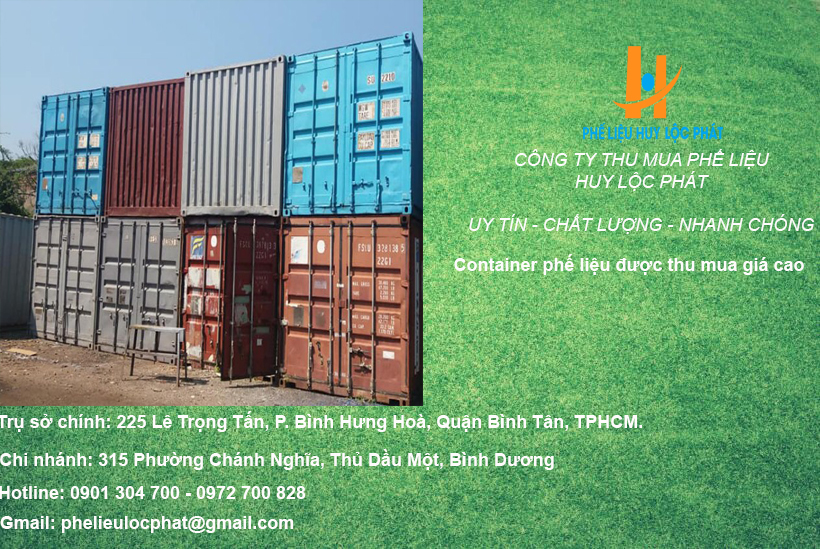 Thu mua container phe lieu gia cao